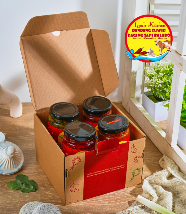 Paket Set 4 Varian Sambal Lona's Kitchen Pilih Sesuka Hati (Include Dendeng)